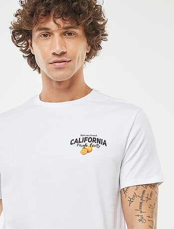 Camiseta estampada de manga corta