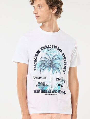 Camiseta estampada de manga corta