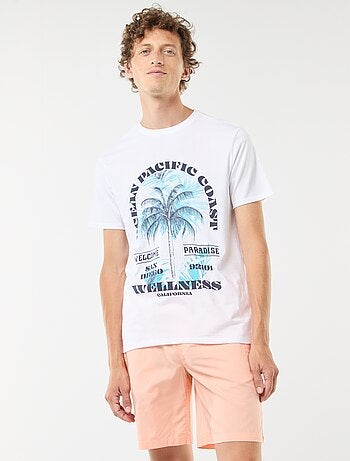 Camiseta estampada de manga corta