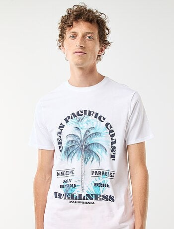 Camiseta estampada de manga corta