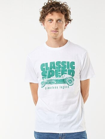 Camiseta estampada de manga corta