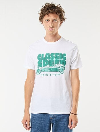 Camiseta estampada de manga corta