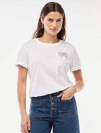 Camiseta estampada de manga corta