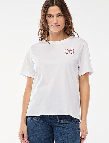 Camiseta estampada de manga corta