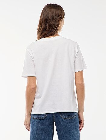 Camiseta estampada de manga corta