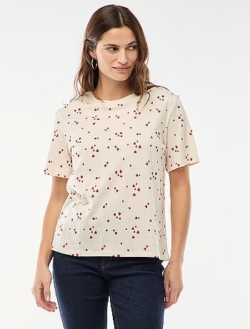 Camiseta estampada de manga corta