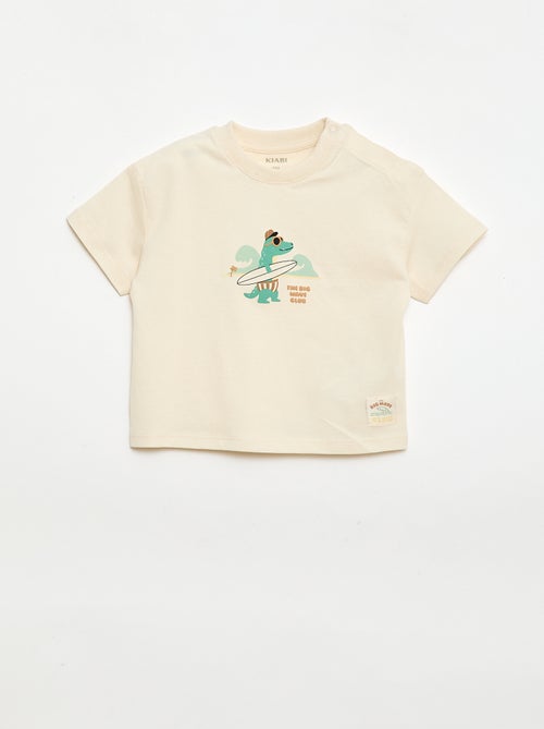 Camiseta estampada de manga corta - Kiabi