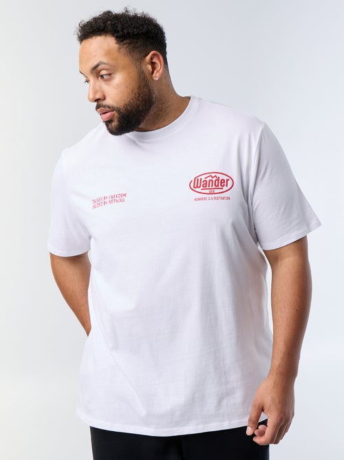Camiseta estampada de manga corta - Kiabi