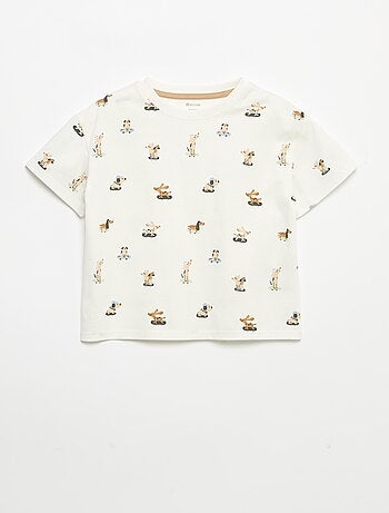 Camiseta estampada de manga corta