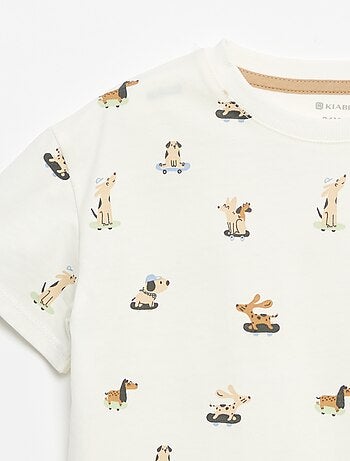 Camiseta estampada de manga corta