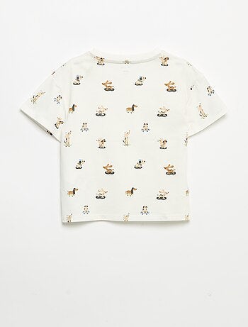 Camiseta estampada de manga corta