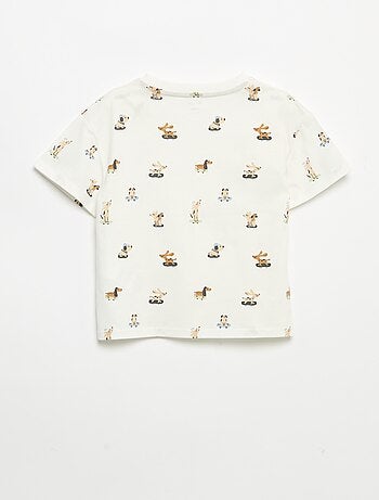 Camiseta estampada de manga corta