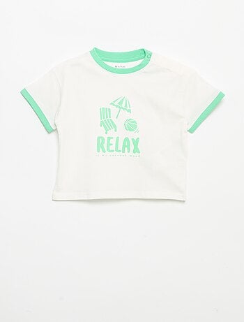 Camiseta estampada de manga corta