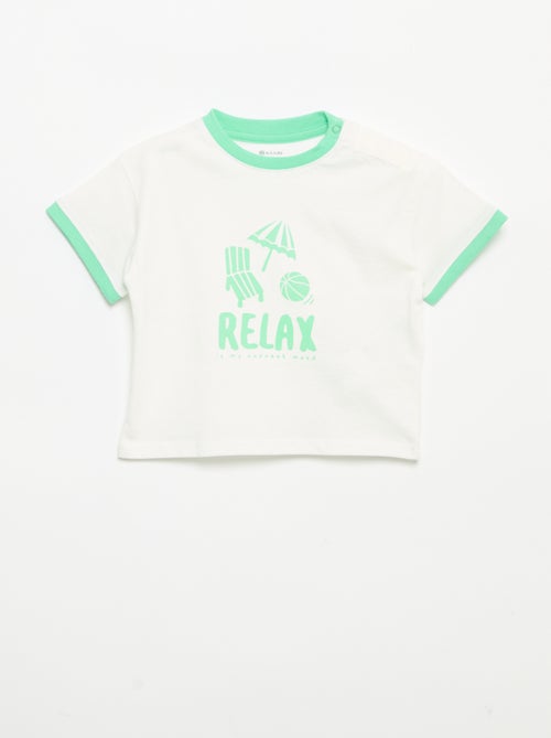Camiseta estampada de manga corta - Kiabi Camiseta estampada de manga corta - Kiabi