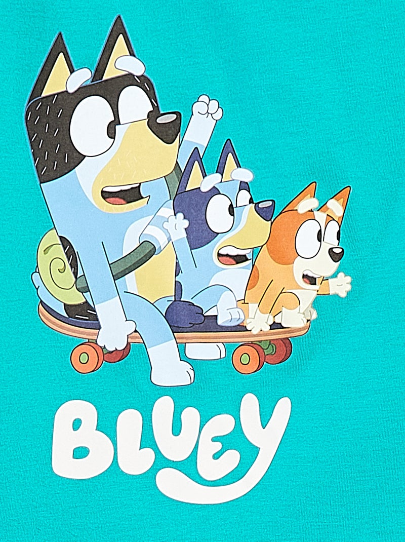 Camiseta estampada de manga corta 'Bluey' VERDE - Kiabi