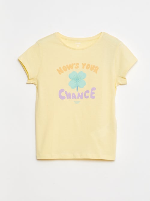 Camiseta estampada de manga corta con cuello redondo - Kiabi