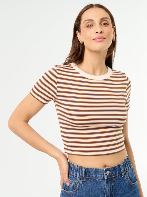 Camiseta estampada de manga corta con diseño - Kiabi Camiseta estampada de manga corta con diseño - Kiabi