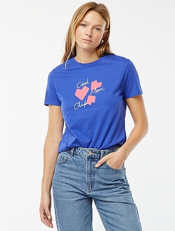 Camiseta estampada de manga corta 'Día de la Madre'