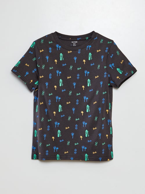 Camiseta estampada de manga corta - Kiabi