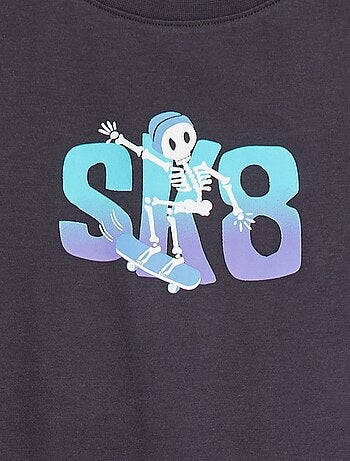 Camiseta estampada de manga corta