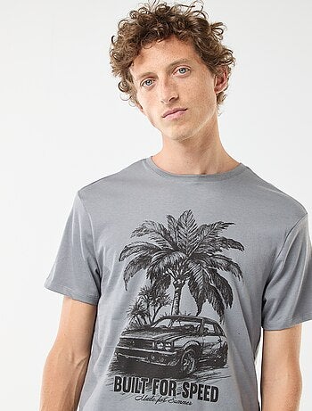 Camiseta estampada de manga corta