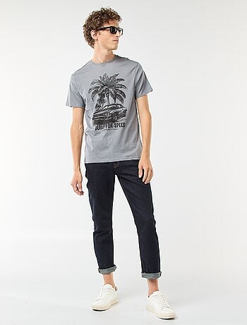 Camiseta estampada de manga corta