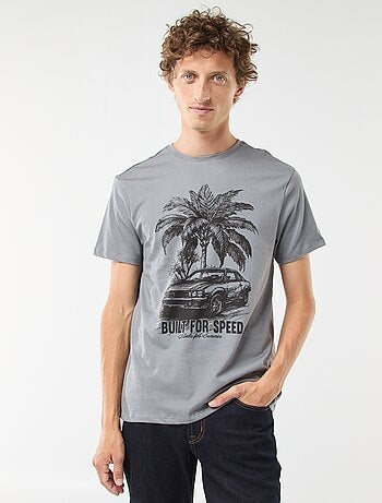 Camiseta estampada de manga corta