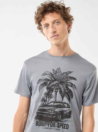 Camiseta estampada de manga corta