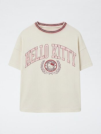 Camiseta rayada con parche \'Hello Kitty\'