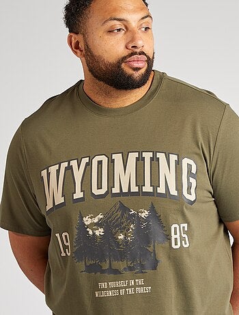 Camiseta estampada de manga corta