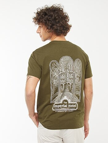 Camiseta estampada de manga corta