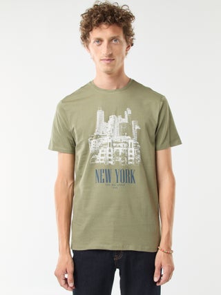 Camiseta estampada de manga corta