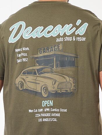 Camiseta estampada de manga corta