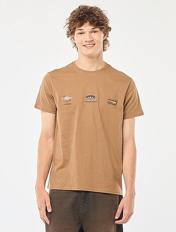 Camiseta estampada de manga corta