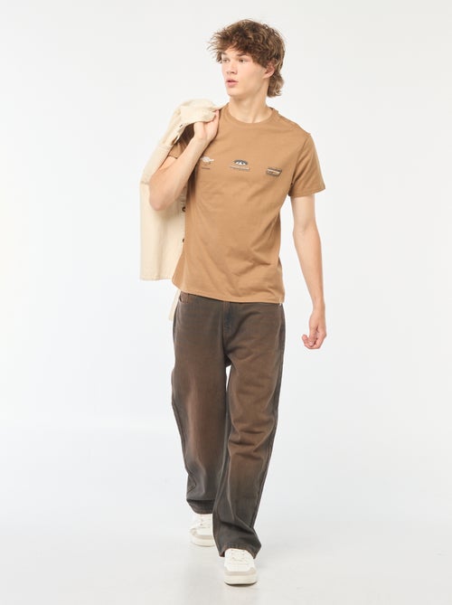 Camiseta estampada de manga corta - Kiabi