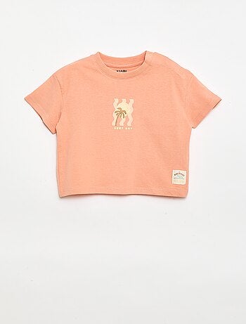 Camiseta estampada de manga corta