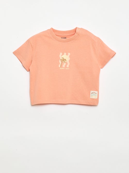 Camiseta estampada de manga corta - Kiabi