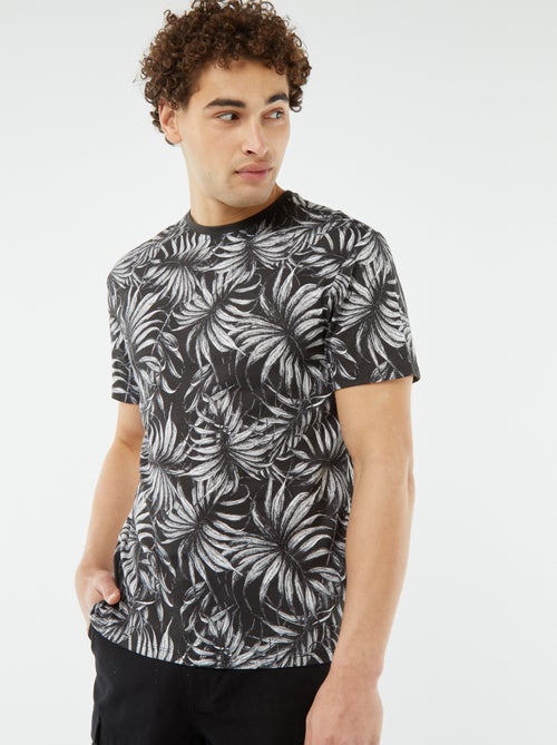 Camiseta estampada de manga corta - Kiabi