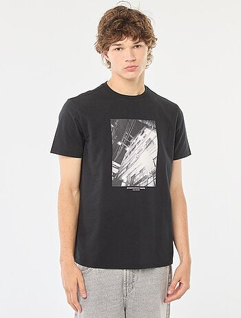 Camiseta estampada de manga corta