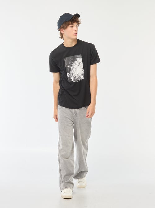 Camiseta estampada de manga corta - Kiabi