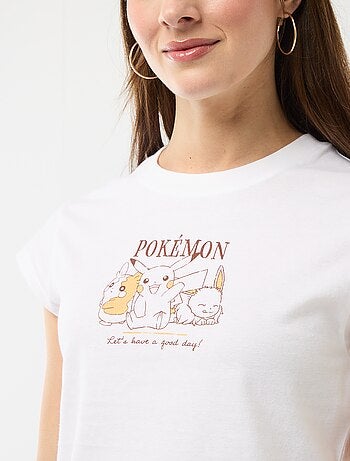 Camiseta estampada de manga corta 'Pokémon'
