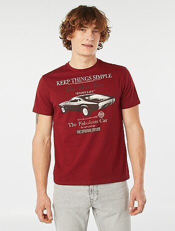 Camiseta estampada de manga corta