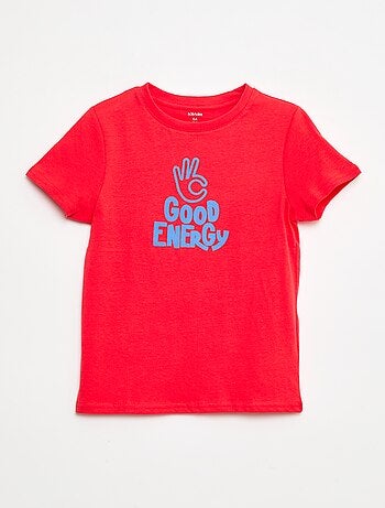 Camiseta estampada de manga corta