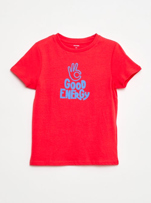 Camiseta estampada de manga corta - Kiabi