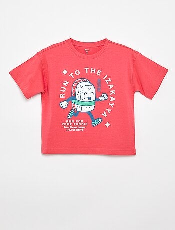 Camiseta estampada de manga corta