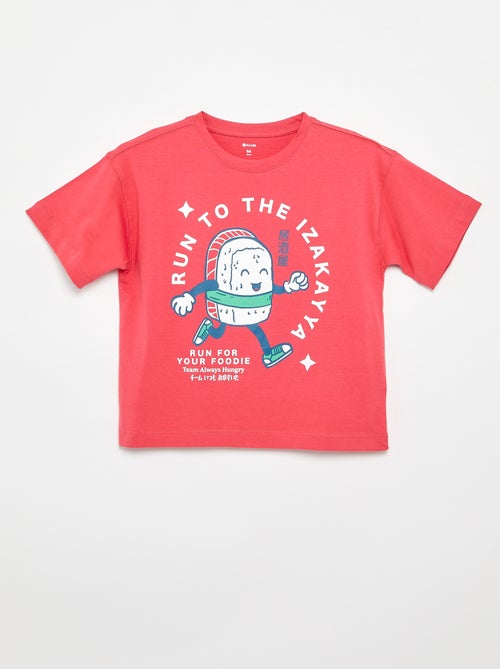 Camiseta estampada de manga corta - Kiabi