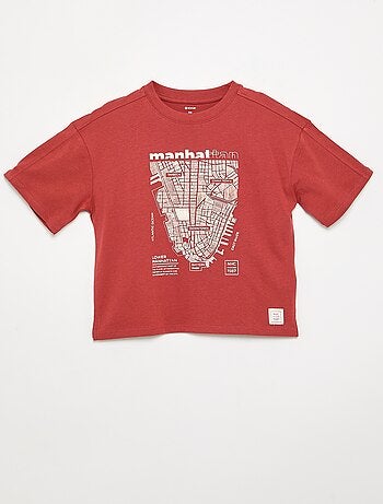 Camiseta estampada de manga corta
