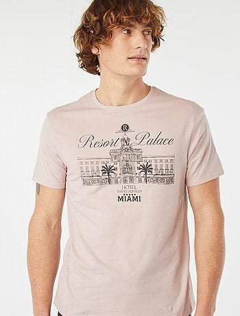 Camiseta estampada de manga corta