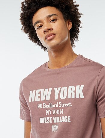 Camiseta estampada de manga corta