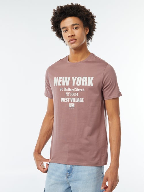 Camiseta estampada de manga corta - Kiabi